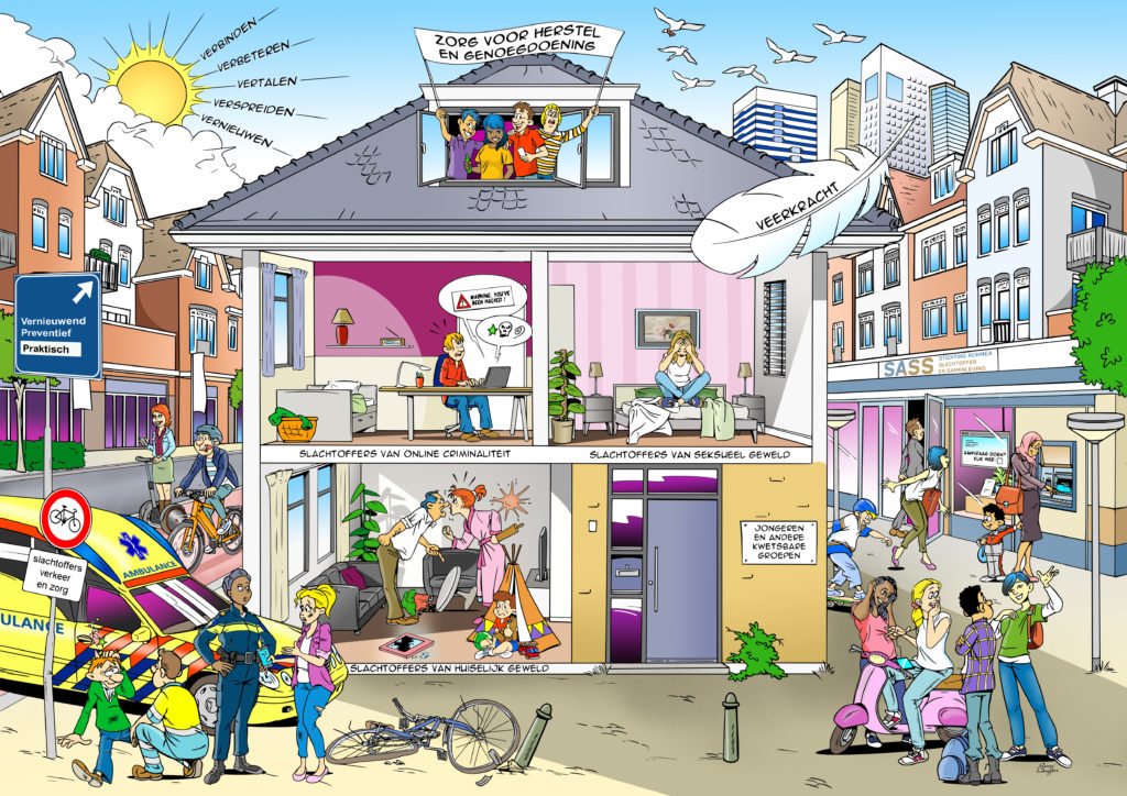 Cartoon ter illustratie